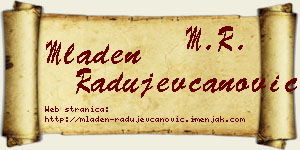 Mladen Radujevčanović vizit kartica